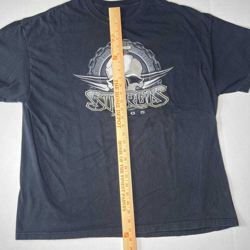 Harley Davison Crew Neck shirt sleeve T Shirt Siz… - image 4