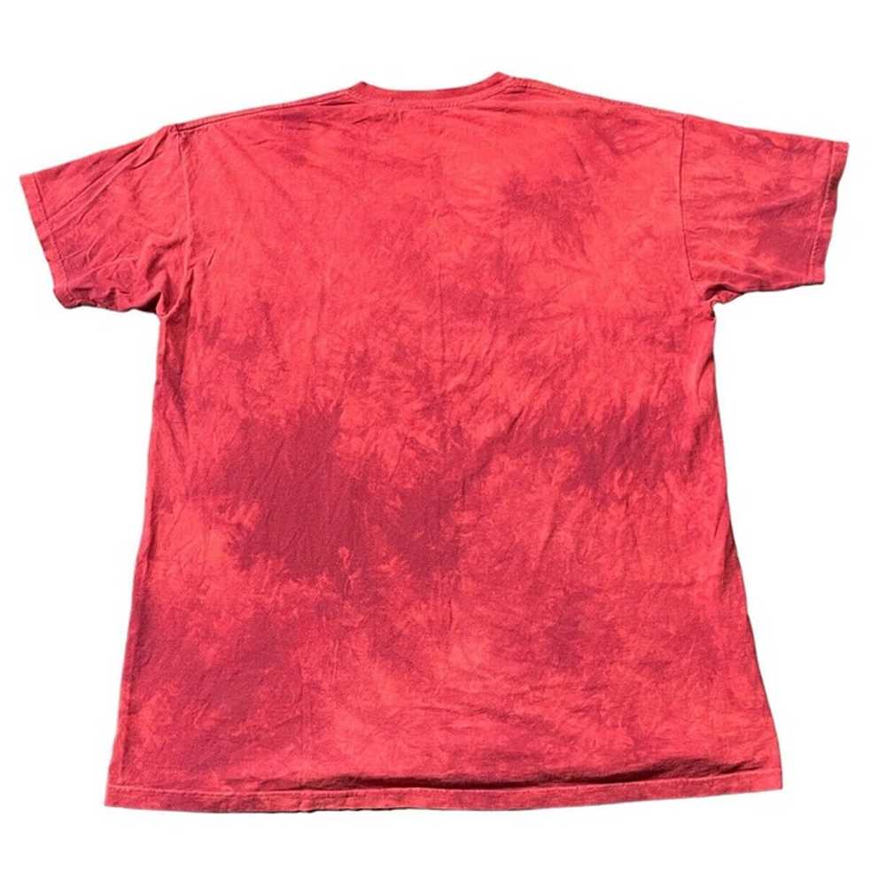 The Mountain Wolf Howling Moonlight Red Shirt Adu… - image 2