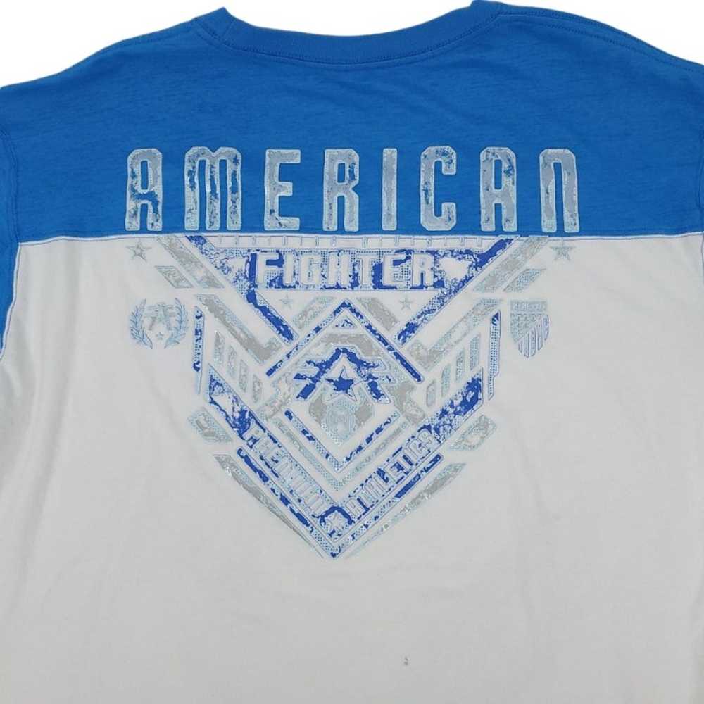 American Fighter Graphic T Shirt Mens Size 3XL Do… - image 8