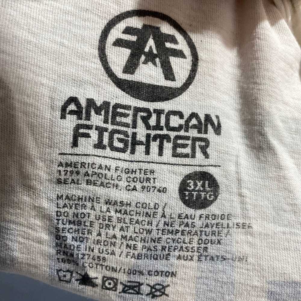 American Fighter Mens Size 3XL Blue White T Shirt… - image 3