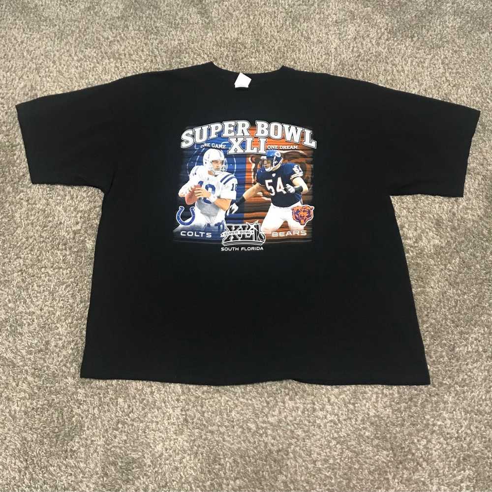 Peyton Manning Super Bowl XLI T-shirt Size 3XL - image 1