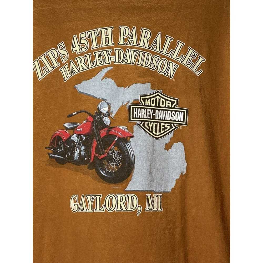 Harley Davidson Gaylord MI Mens 3XL Harley Orange… - image 6