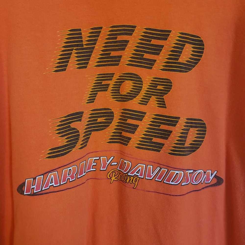 HARLEY-DAVIDSON men's orange t-shirt Bloomington … - image 1