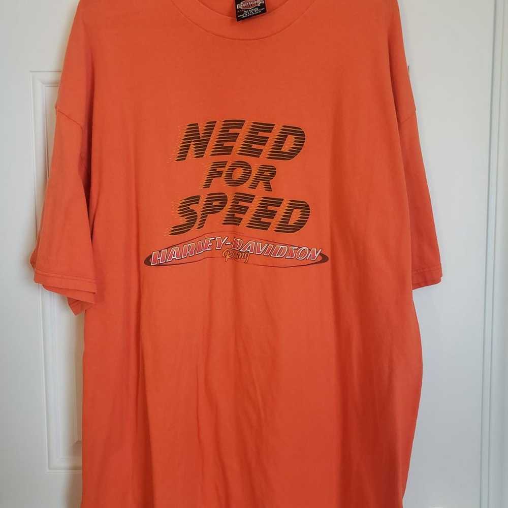 HARLEY-DAVIDSON men's orange t-shirt Bloomington … - image 3