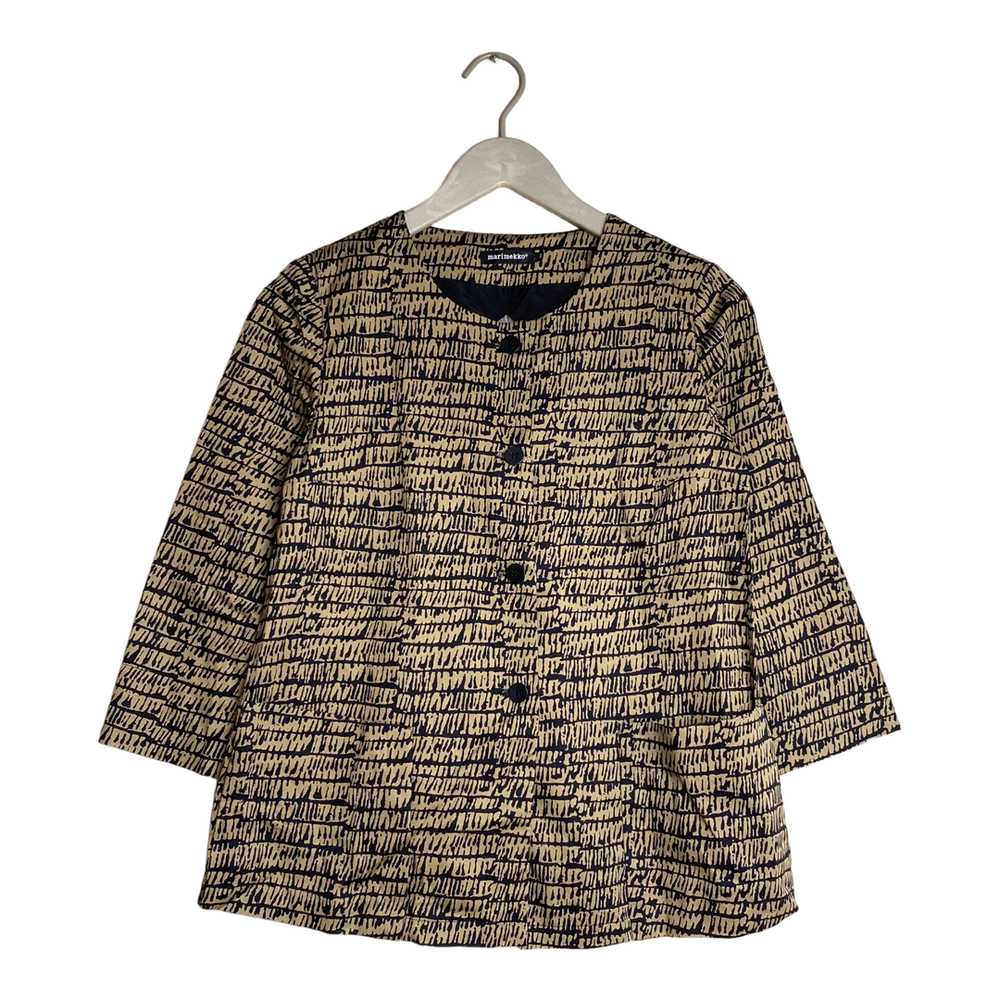 Marimekko Marimekko Dina woven jacket shirt, brow… - image 1