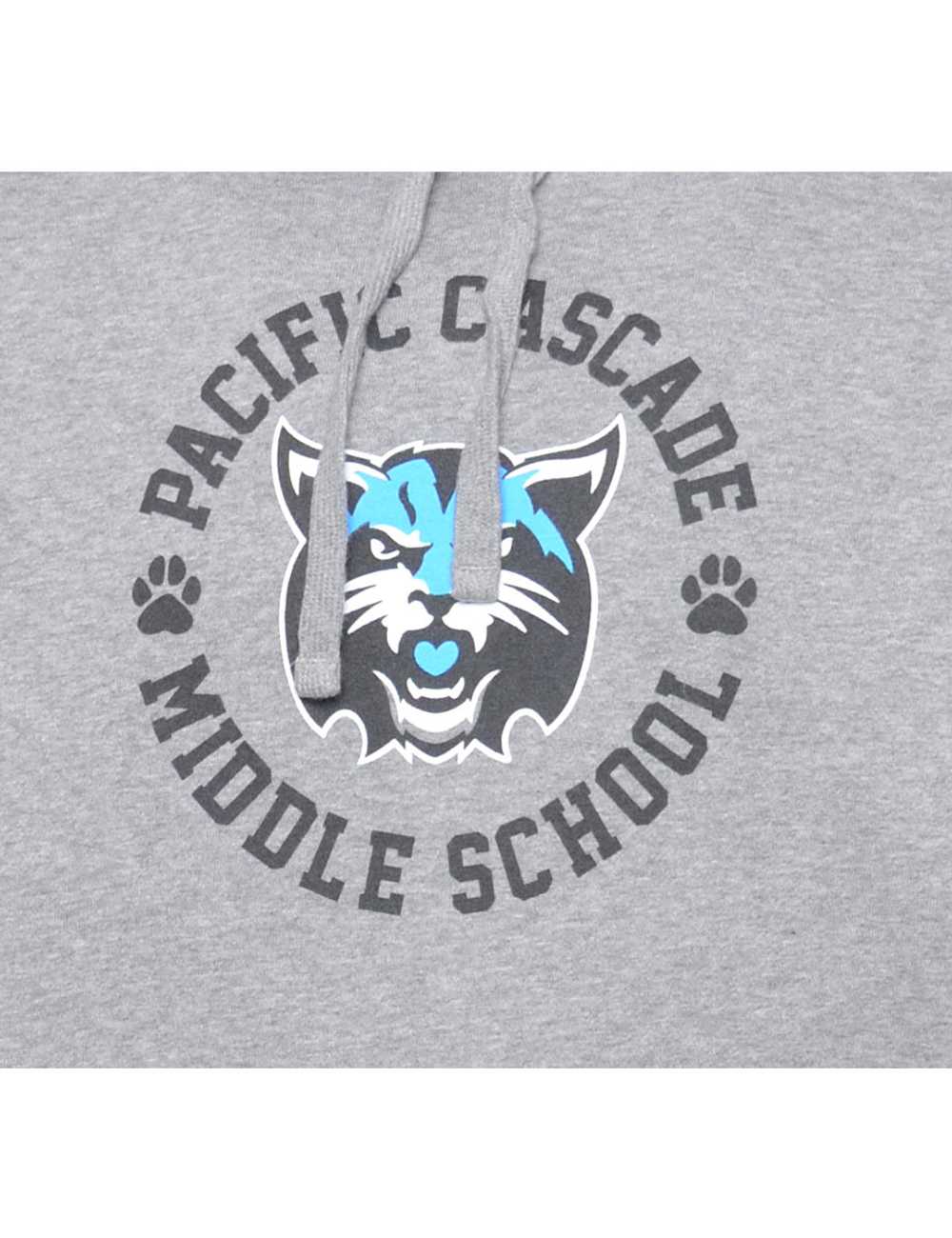 Grey Pacific Cascade Hooded Animal Sweatshirt - M - image 3