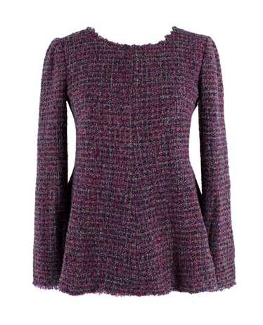 Managed by hewi Chanel Purple Tweed Long Sleeve Pe