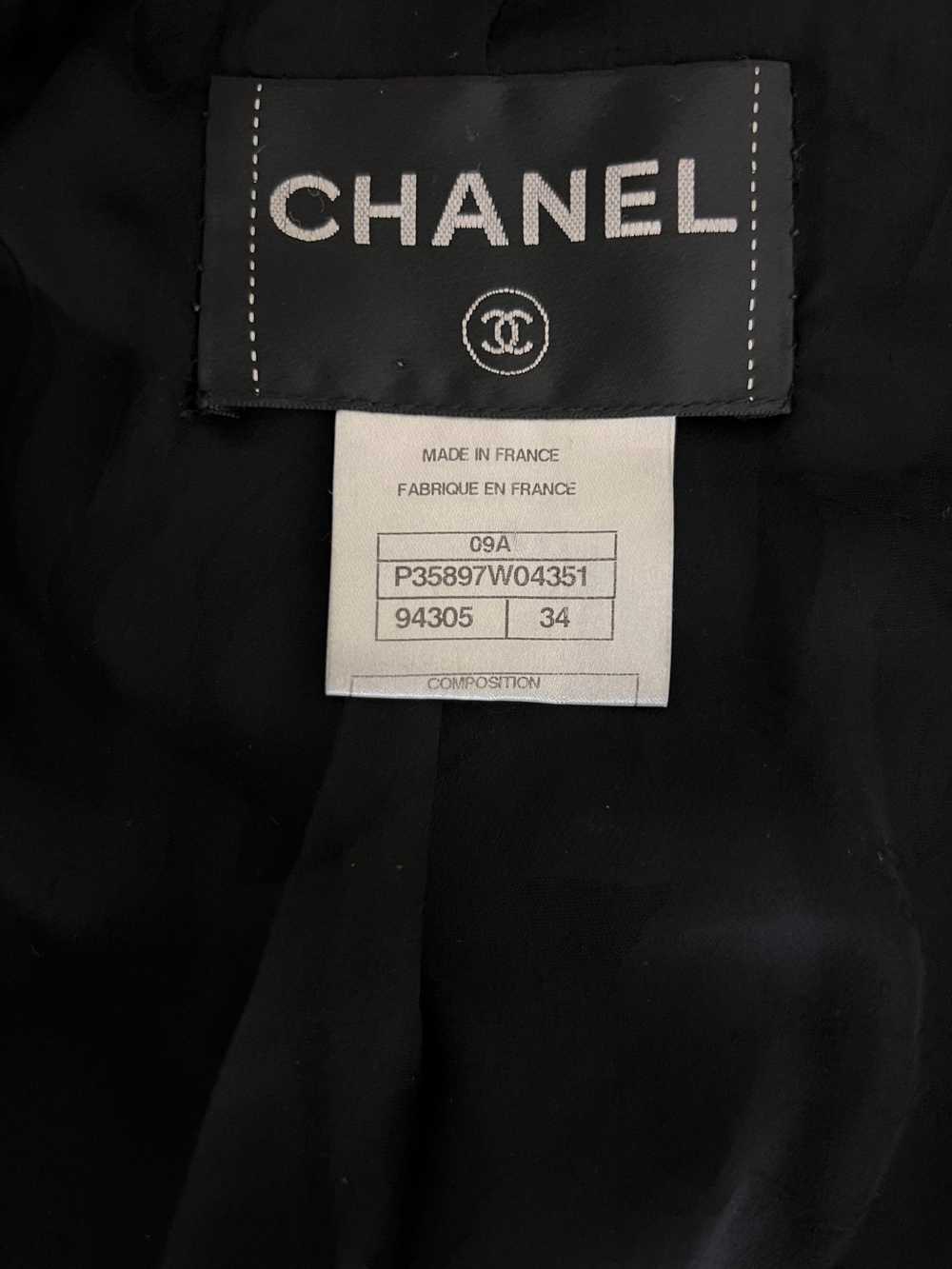 Chanel Chanel Black Double Breasted Lamb Fur Jack… - image 10