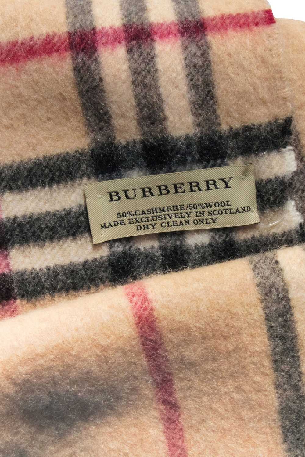 Burberry - Beige Signature Plaid Cashmere & Wool … - image 4
