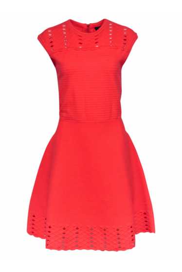 Ted Baker - Neon Coral Knit Dress Sz 10