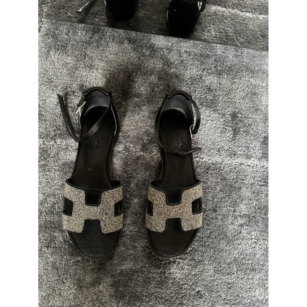 Hermès Santorini leather sandal - image 2
