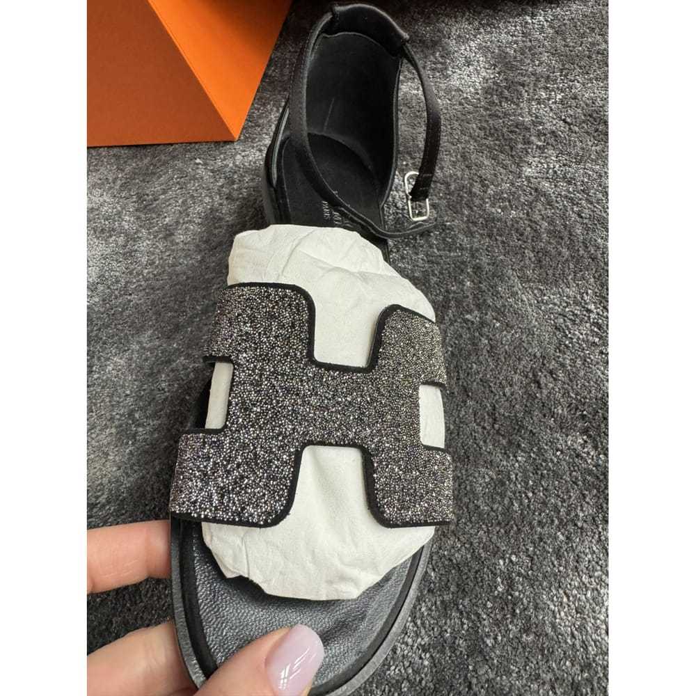 Hermès Santorini leather sandal - image 3
