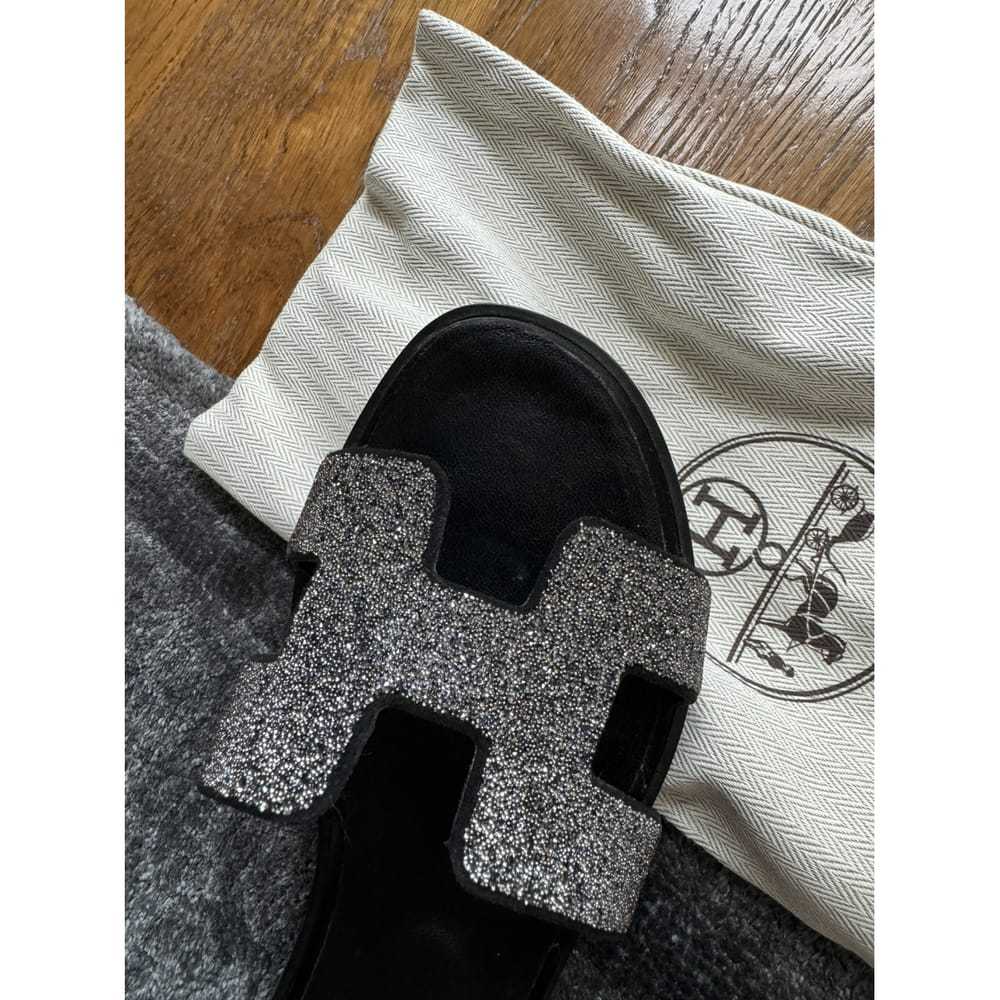 Hermès Santorini leather sandal - image 7