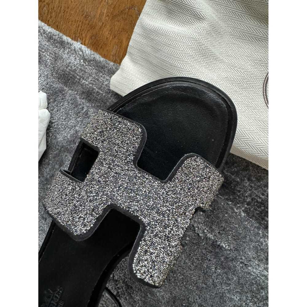 Hermès Santorini leather sandal - image 8