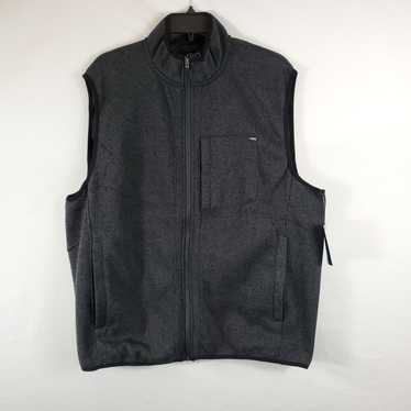 Chaps Men Charcoal Fleece Vest XL NWT - image 1
