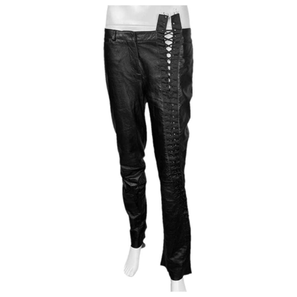 D&G Leather straight pants - image 1
