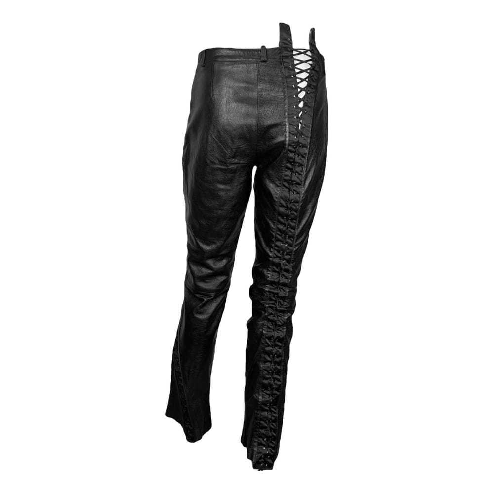 D&G Leather straight pants - image 2
