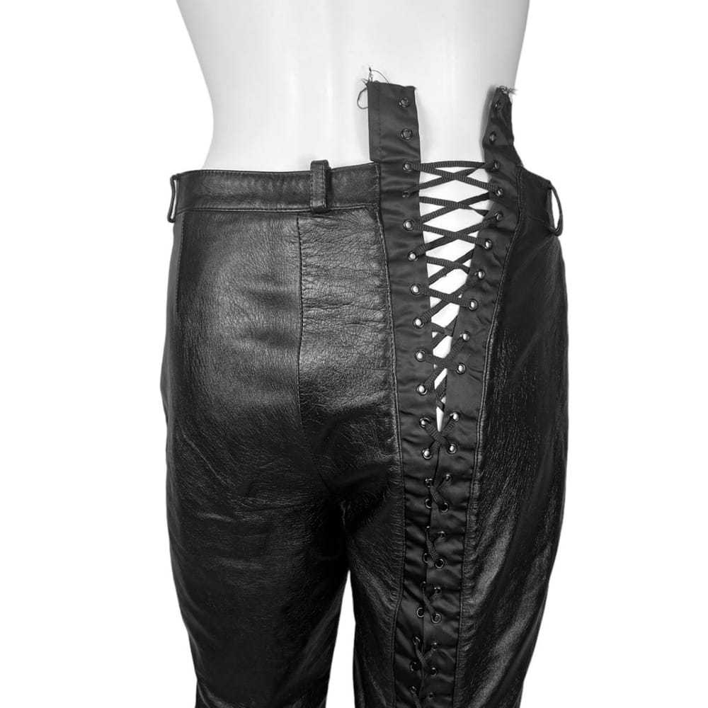 D&G Leather straight pants - image 4