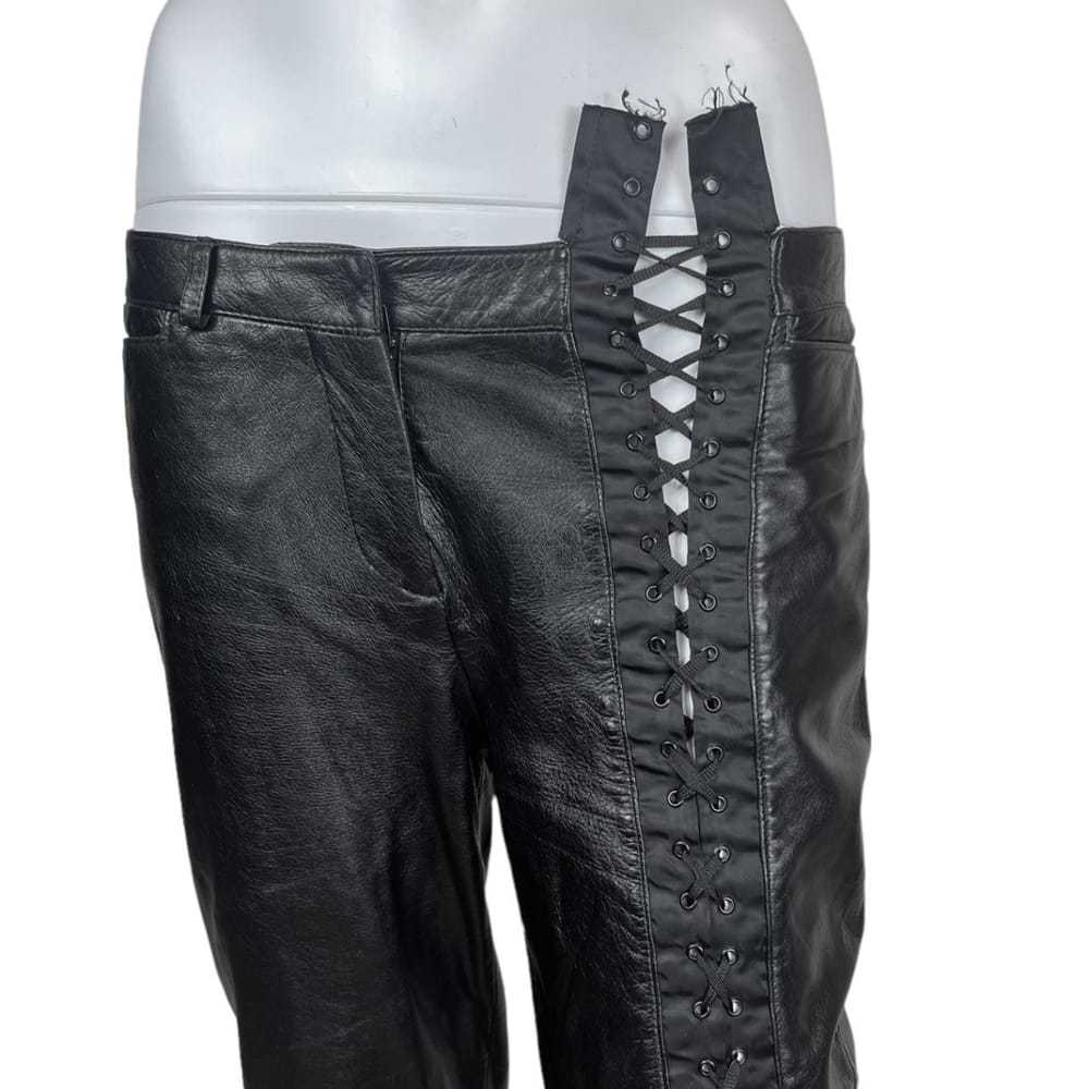 D&G Leather straight pants - image 5