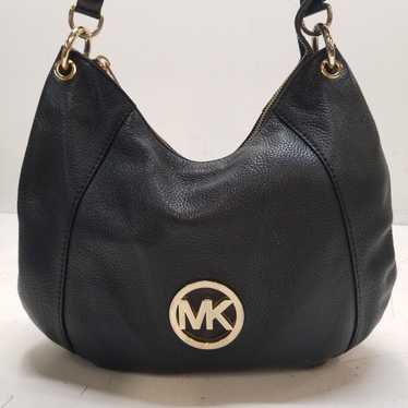 Michael Kors Fulton Black Pebbled Leather Tote Bag - image 1