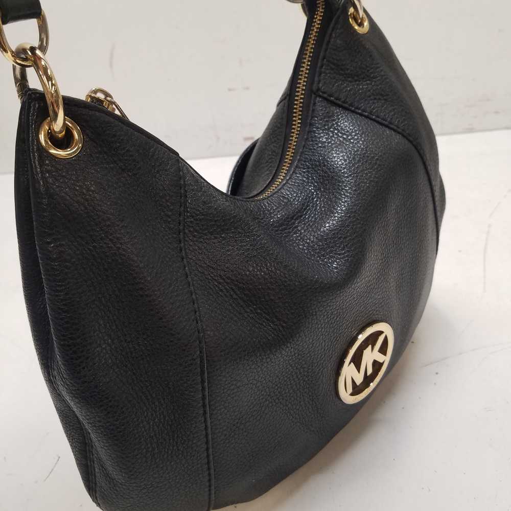 Michael Kors Fulton Black Pebbled Leather Tote Bag - image 3