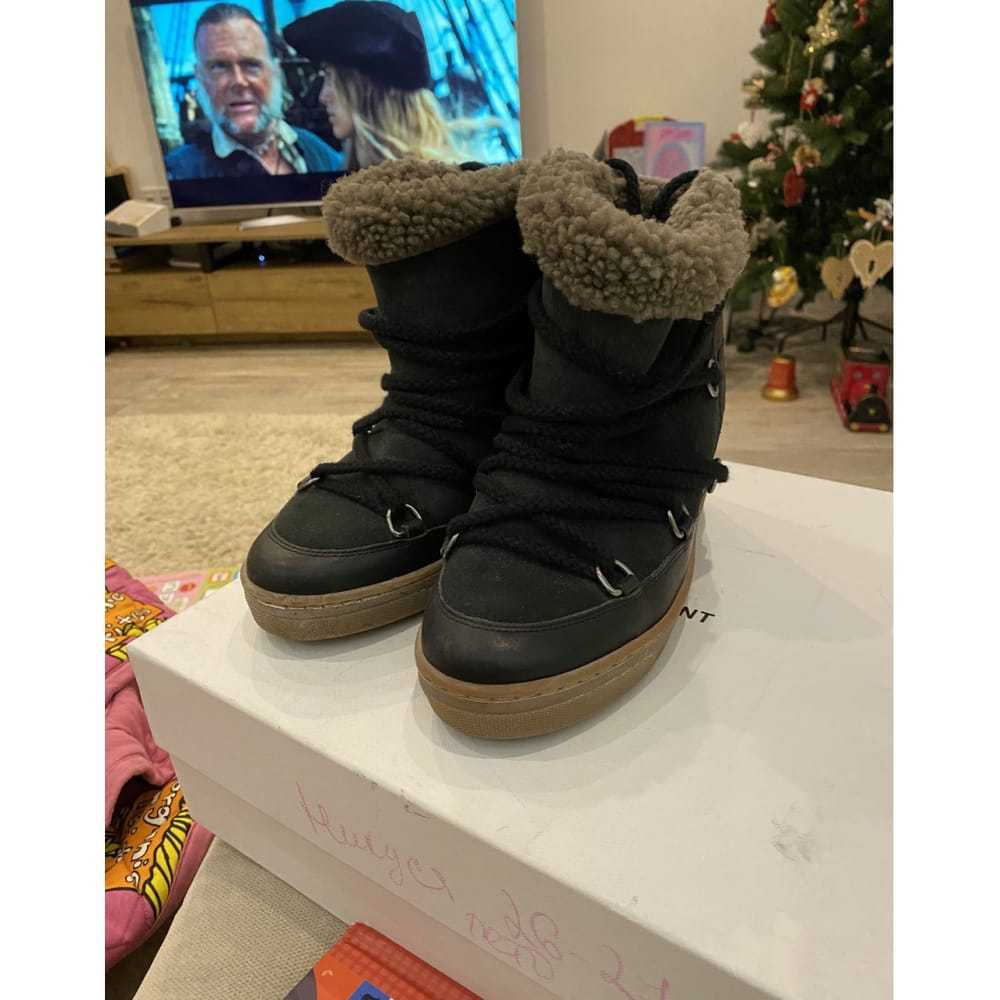 Isabel Marant Nowles leather snow boots - image 2