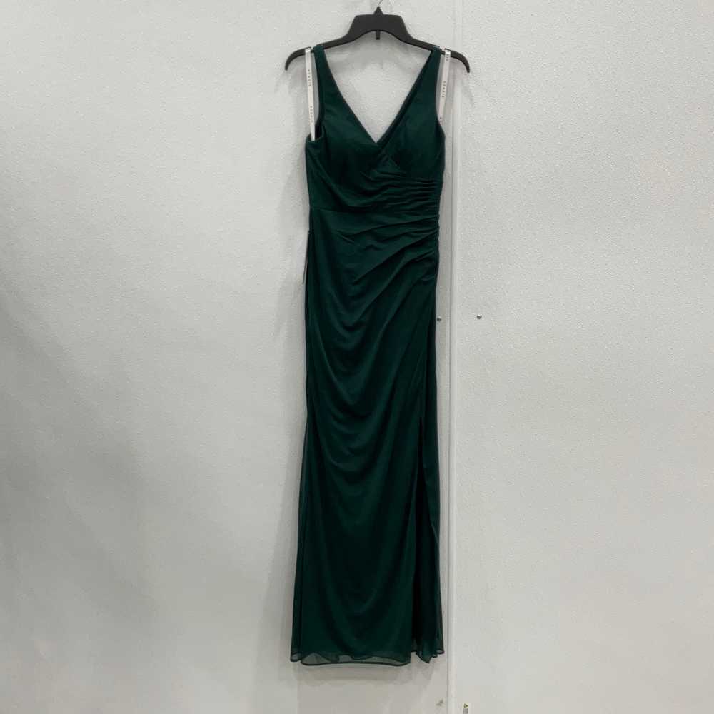 NWT Womens Green Sleeveless V-Neck Side Slit Plea… - image 1