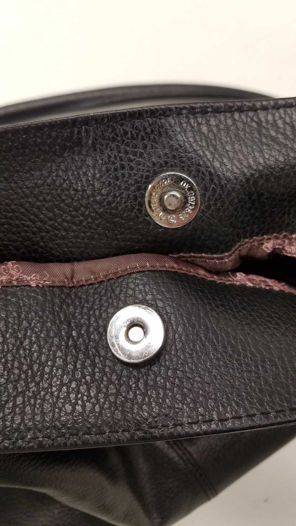 Christine Price Leather Pebbled Shoulder Bag Black - image 3
