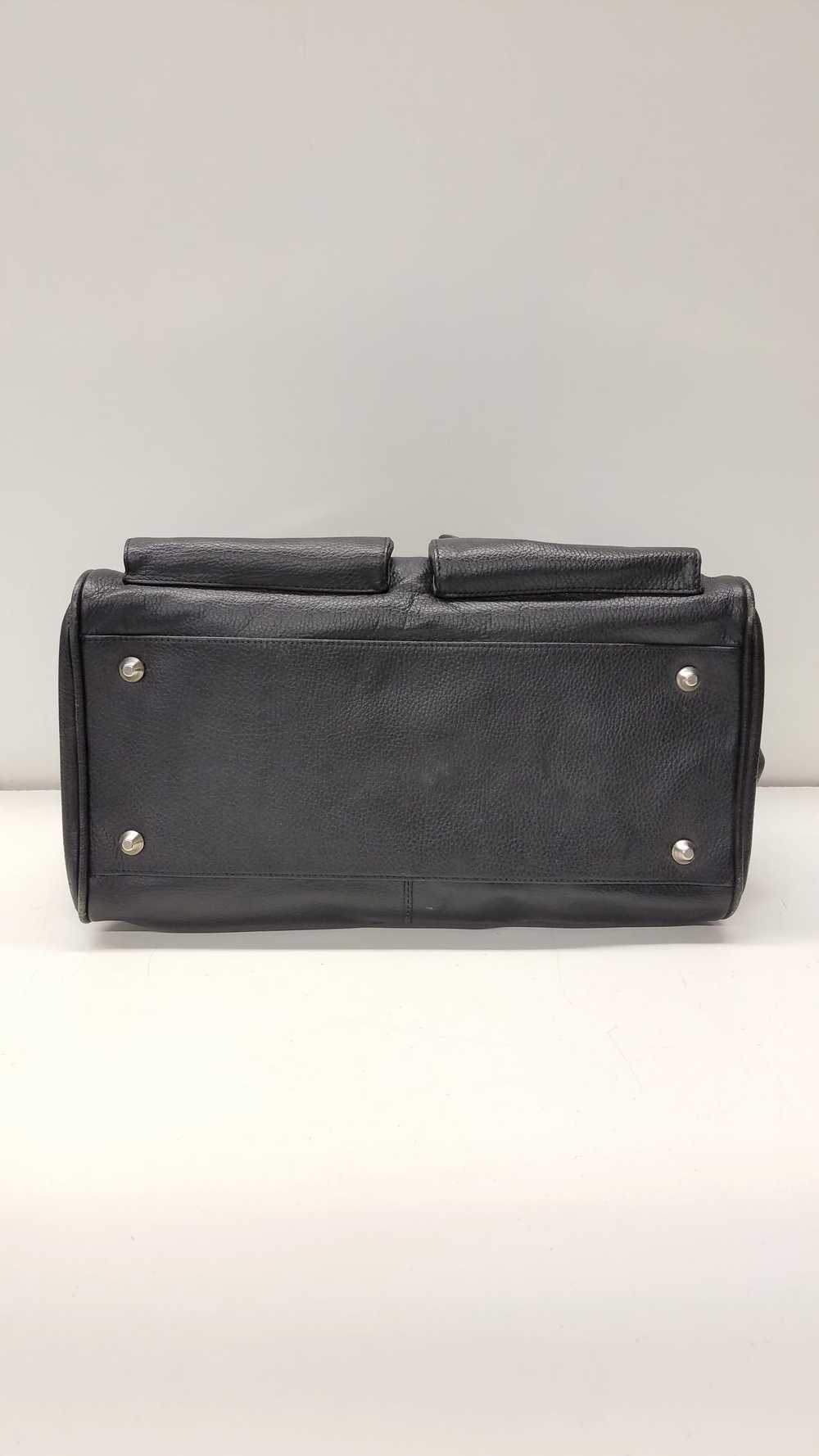 Christine Price Leather Pebbled Shoulder Bag Black - image 4