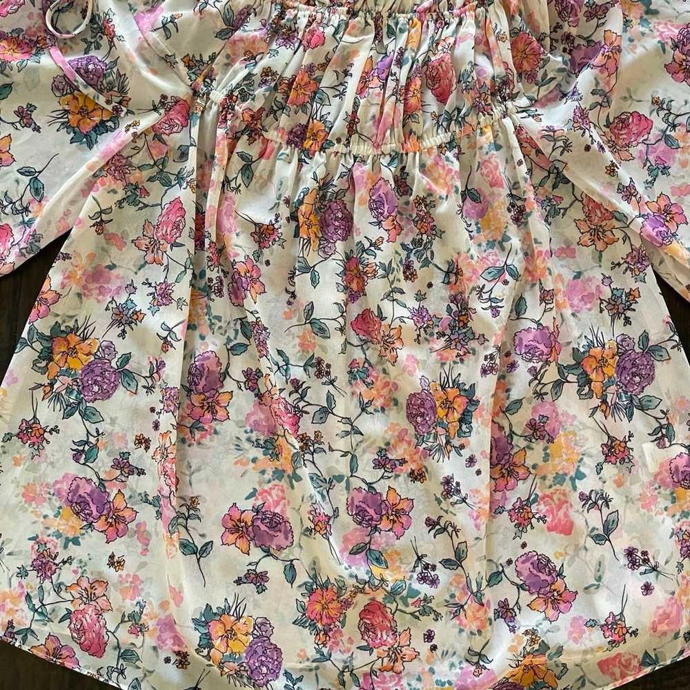 ⭐️Tularosa Brogan mini dress in pastel floral XS … - image 5