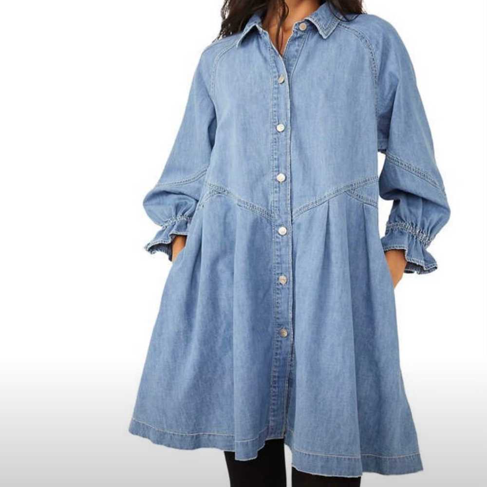 We The Free Chambray button up dress - image 7