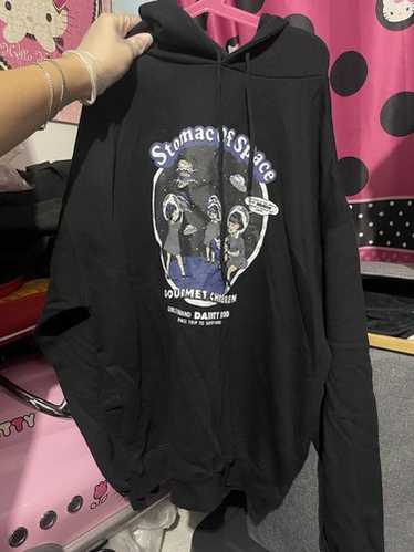 Candy Stripper / RIBBON SWEAT HOODIE 2 ブラック H-25-05-03-1012-PU-TO-KB-ZH Candy stripper hoodie black - Gem