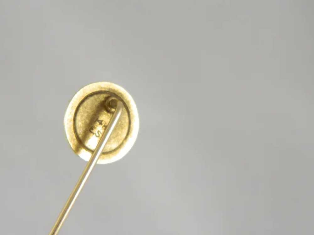 Antique 14 K Gold Garnet Stick Pin - image 6