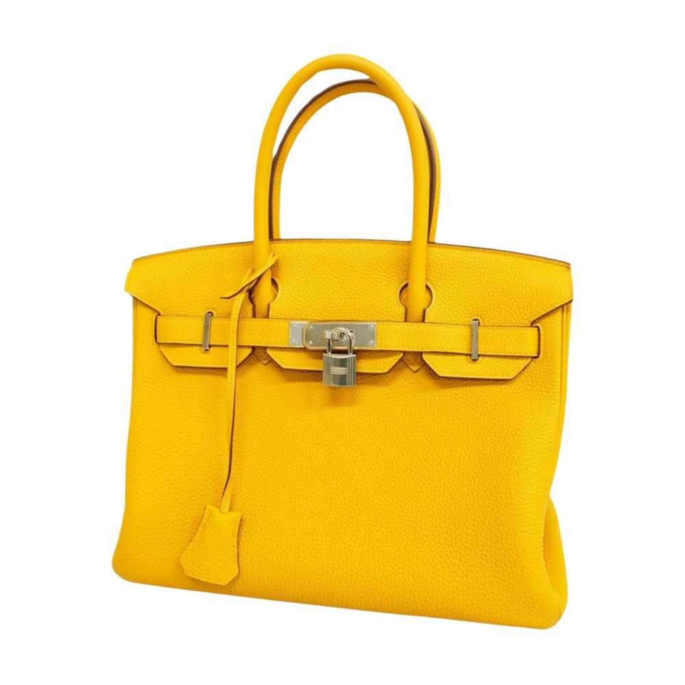 Hermès Birkin Bag 30 Leather in Yellow - image 1