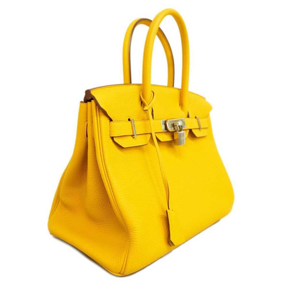 Hermès Birkin Bag 30 Leather in Yellow - image 4
