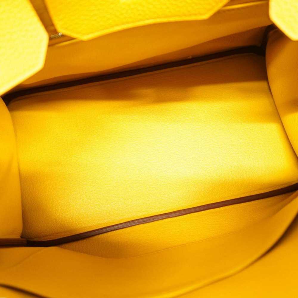 Hermès Birkin Bag 30 Leather in Yellow - image 5