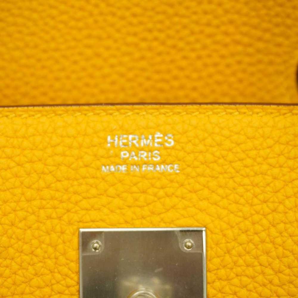 Hermès Birkin Bag 30 Leather in Yellow - image 6