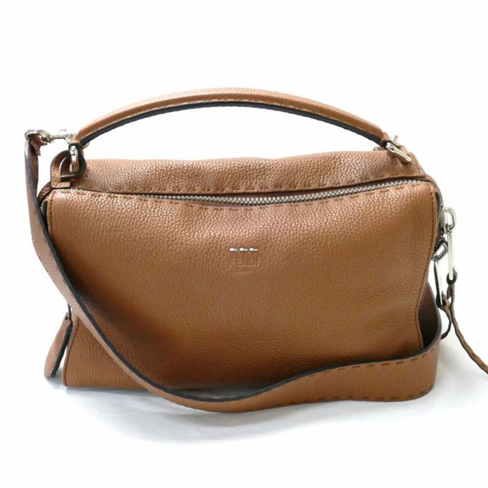 Fendi Shopper Leather in Brown - image 7