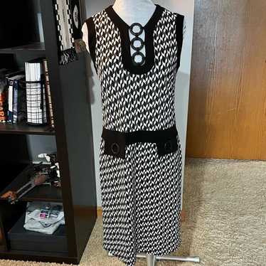 Joseph Ribkoff Black & White Jersey Knit Mod Styl… - image 1