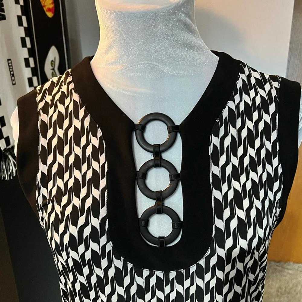 Joseph Ribkoff Black & White Jersey Knit Mod Styl… - image 2