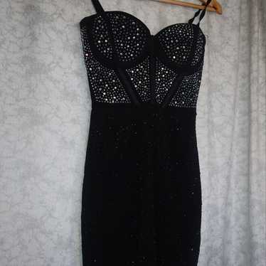 Windsor black rhinestone dress