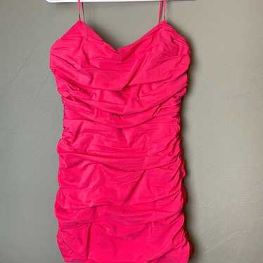 Do + Be: hot pink ruched dress - image 1