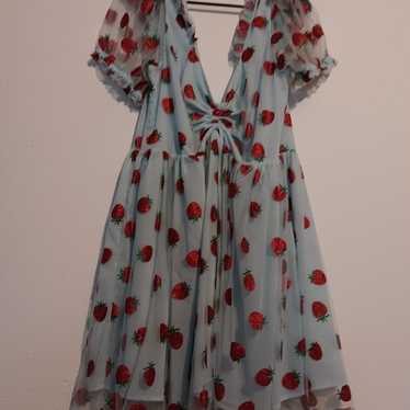 Unique Vintage Smak Parlour Strawberry Dress