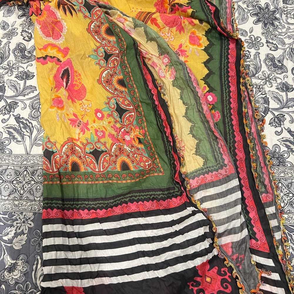 dress used once 3 piece  Pakistani  dress lawn xl - image 9