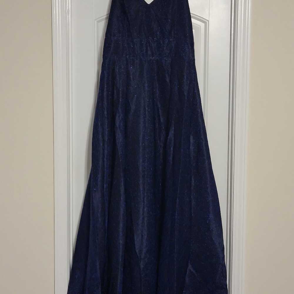 Maxi Navy Blue Dress - image 4