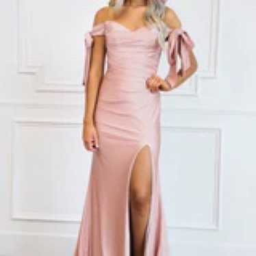 Blush long dress