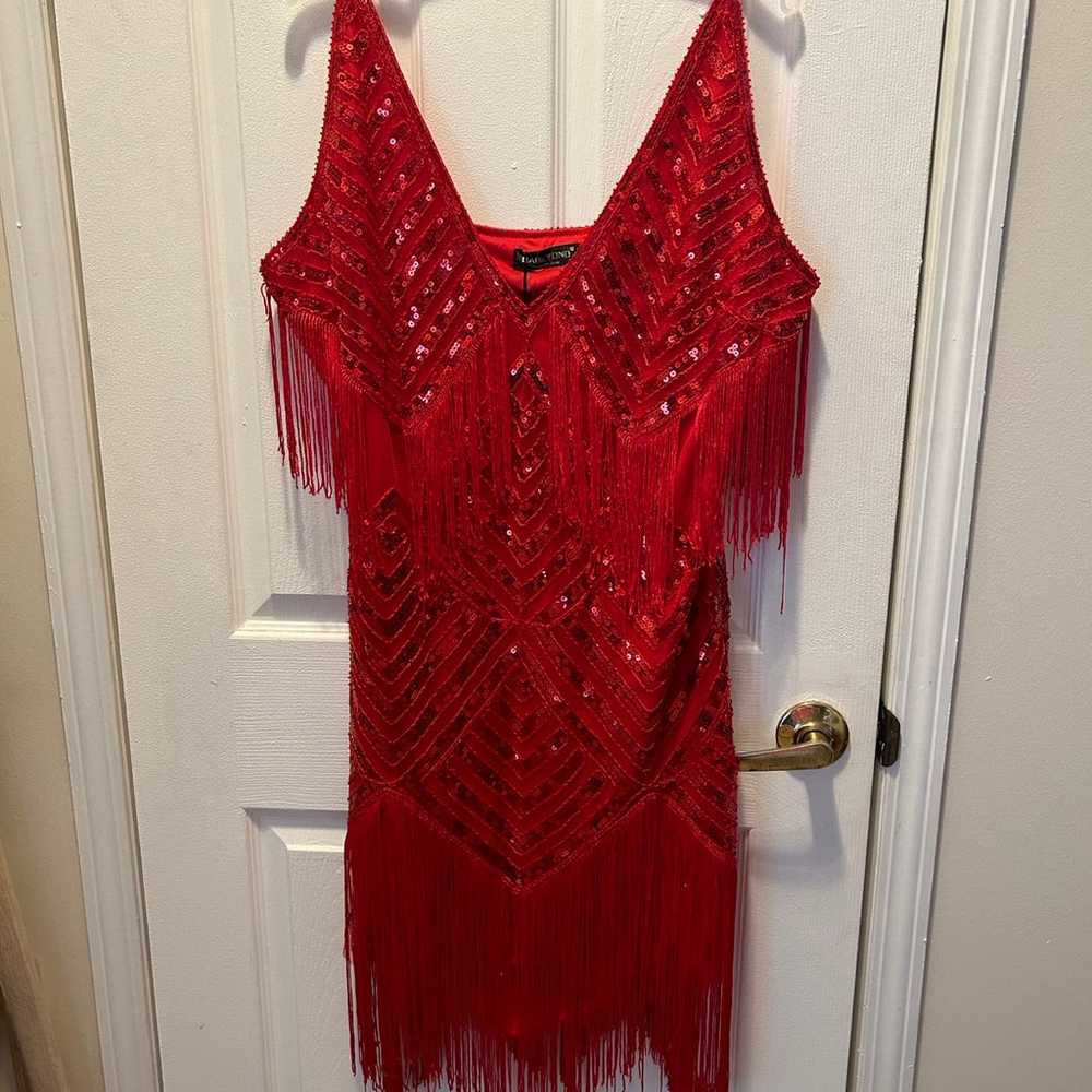 Nwt red formal dress - image 1