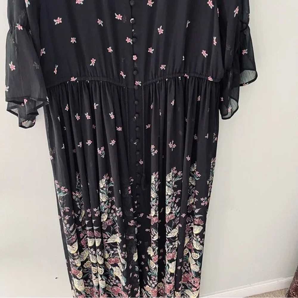 Torrid Floral Chiffon Shirt Dress Size 2X - image 6