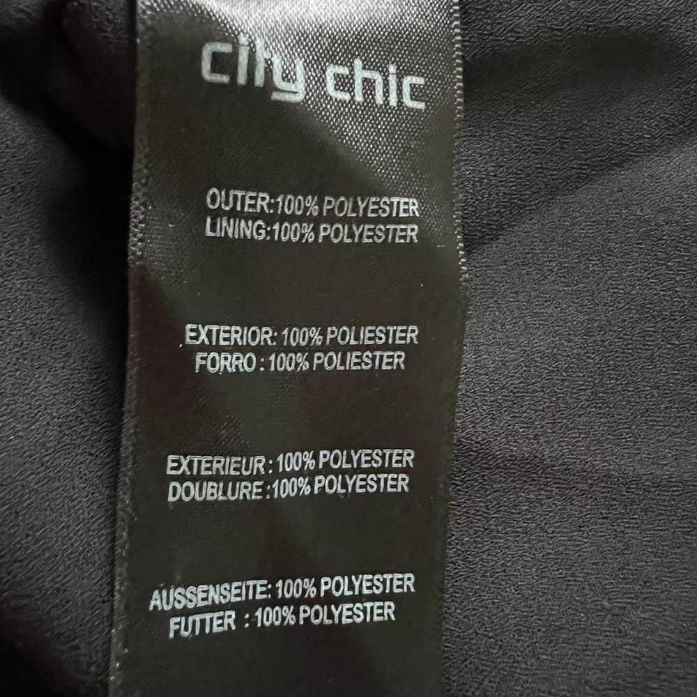 City Chic size XXL/24 black patterned maxi dress - image 12