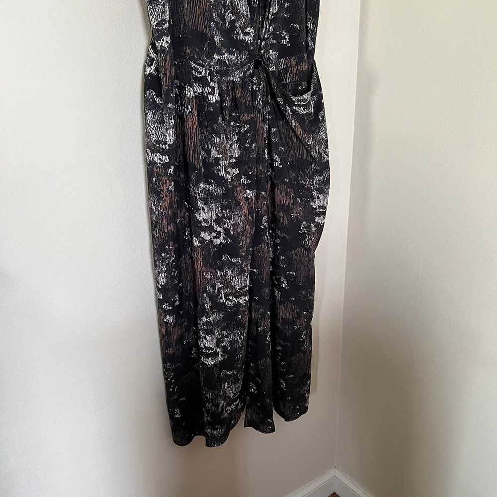 City Chic size XXL/24 black patterned maxi dress - image 3